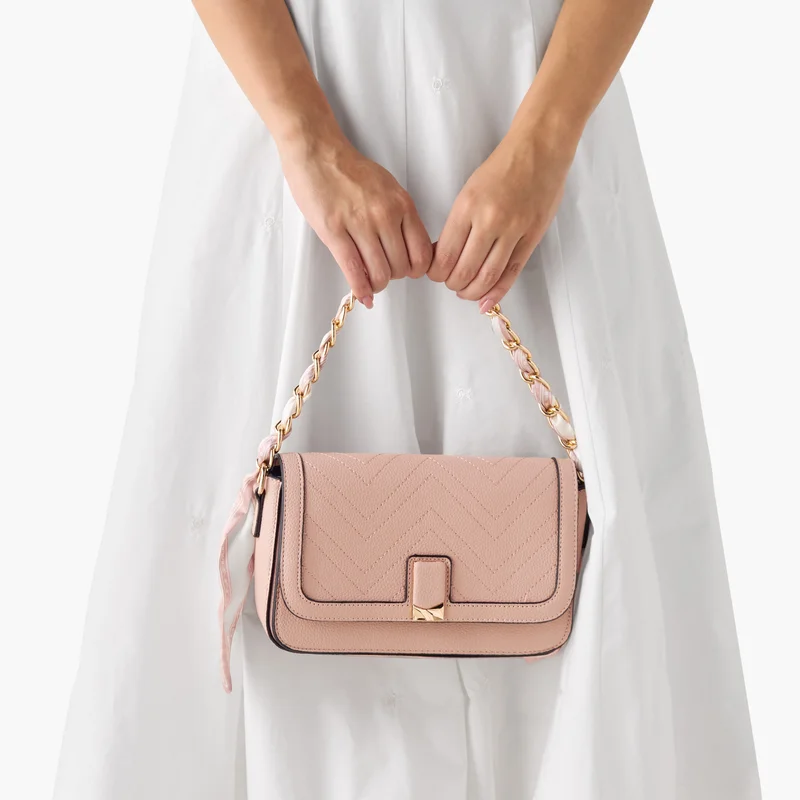 Sasha Sasha-SAM-Promo-WW-Crossbody bag w/flap opening & mini pouch-Nude-Q2-AW25